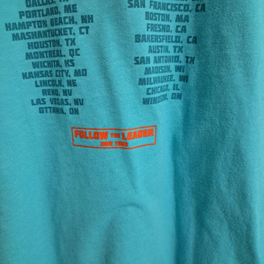 Chris Delia Follow The Leader Tour Tshirt Next Level Apparel Blue Unisex M - Picture 5 of 7